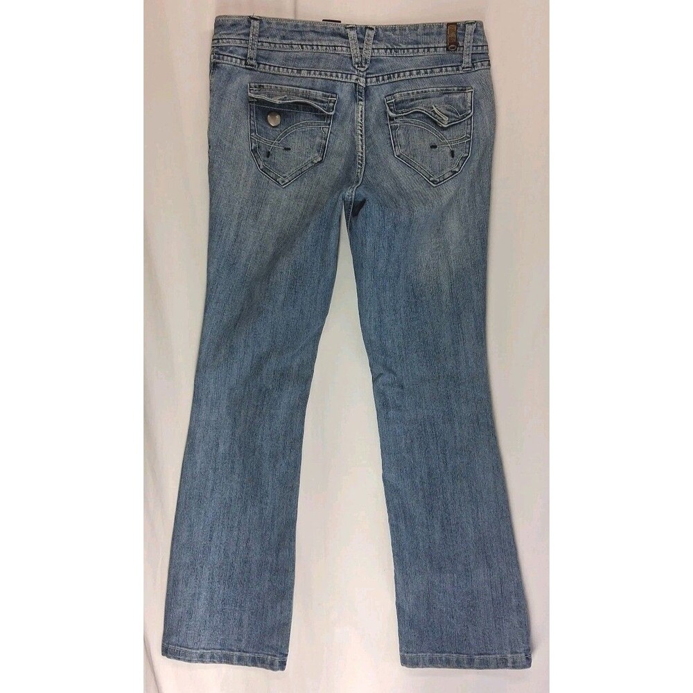 Vintage Zanadi Womens 9 Wide Leg Blue Jean Low Rise Denim Y2k Bootcut